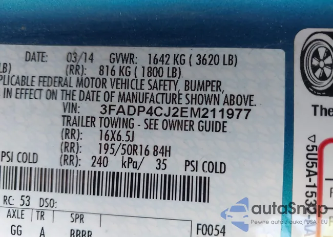 3FADP4CJ2EM211977: 43946777