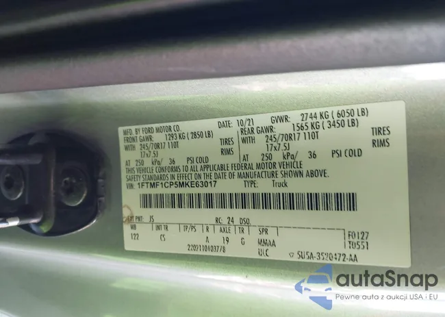 1FTMF1CP5MKE63017: 43946828