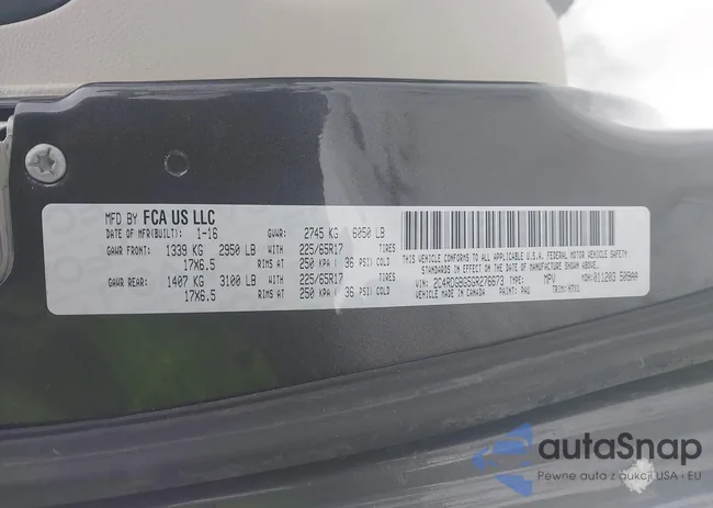 2C4RDGBG5GR276673: 43946848