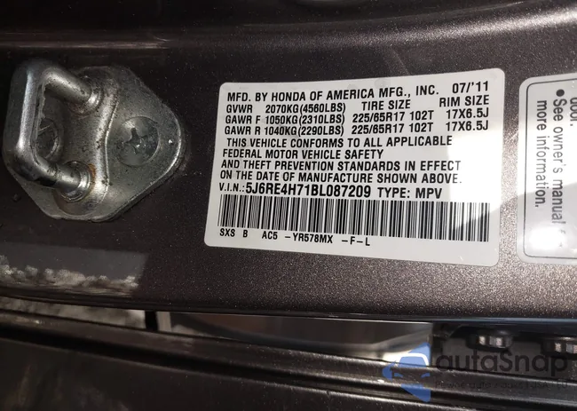 5J6RE4H71BL087209: 43946979