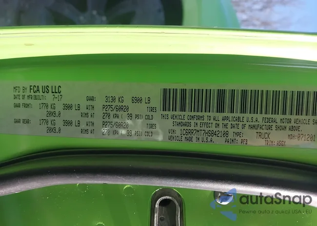 1C6RR7MT7HS842108: 43947150