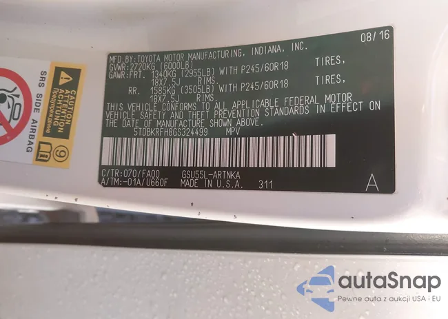 5TDBKRFH8GS324499: 43947247