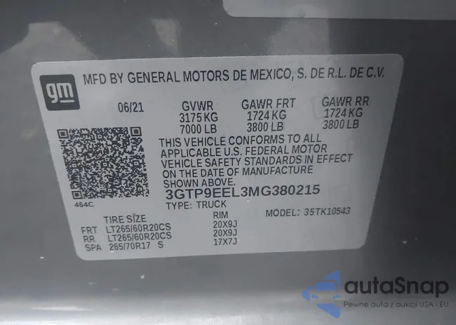 3GTP9EEL3MG380215: 43946382