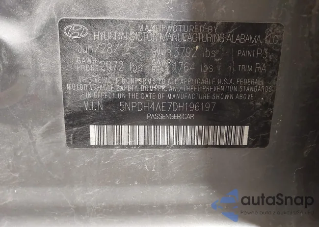 5NPDH4AE7DH196197: 43946401