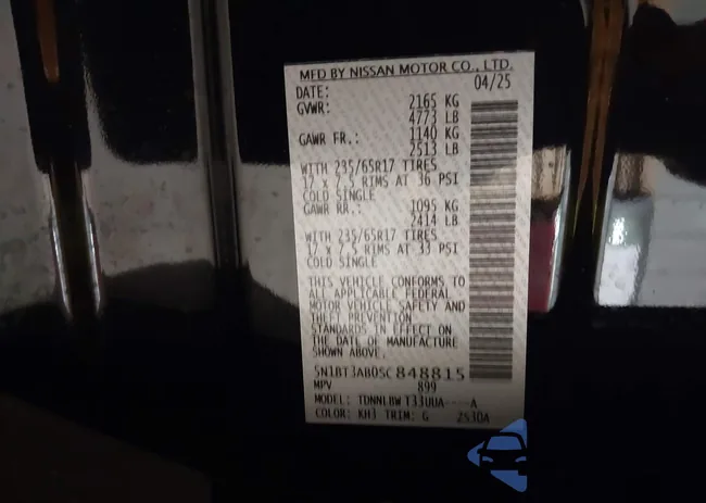 5N1BT3AB0SC848815: 43946678