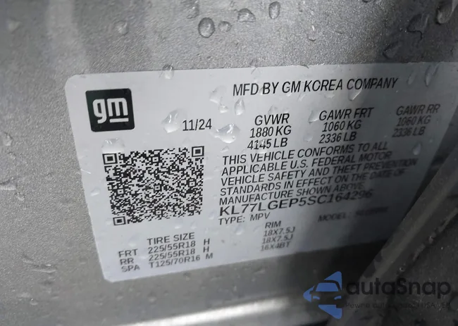 KL77LGEP5SC164296: 43947861