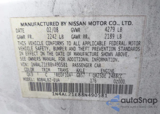 1N4AL21E88N490581: 43947992