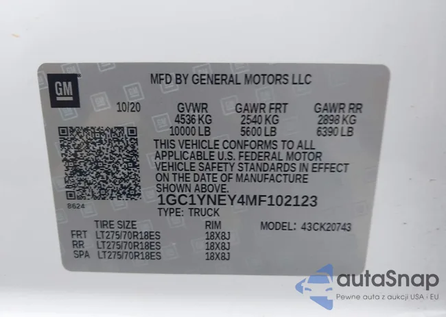 1GC1YNEY4MF102123: 43947995