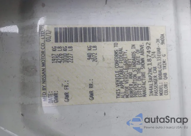 1N4AL3AP2HC187492: 43948111