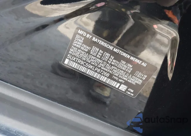 5UXTR9C59KLP87268: 43948304