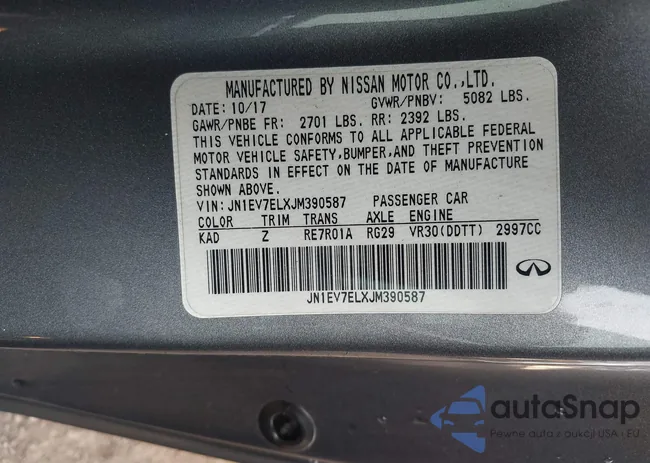 JN1EV7ELXJM390587: 43948320