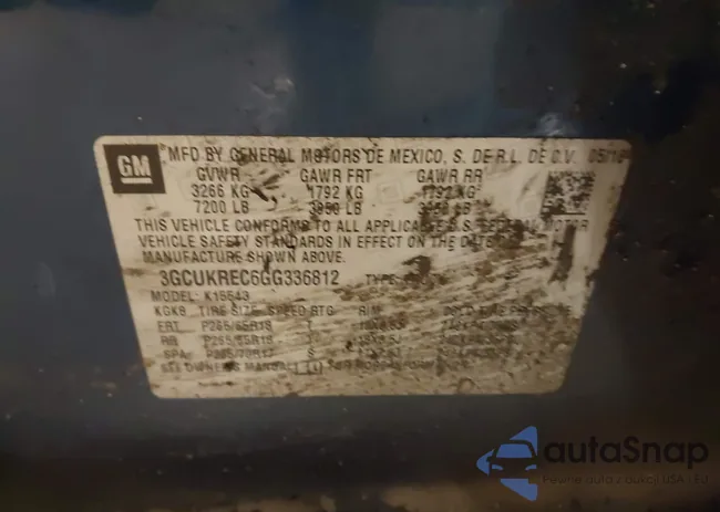 3GCUKREC6GG336812: 43947379