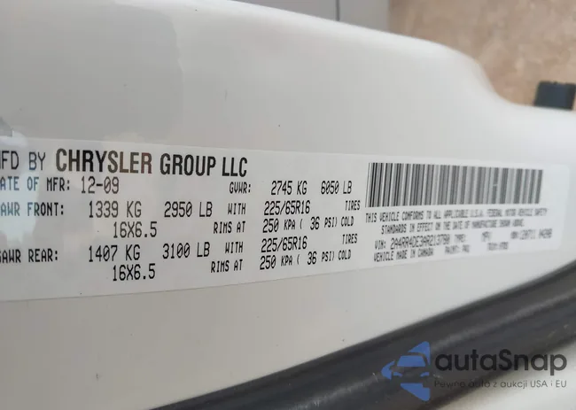 2A4RR4DE3AR213780: 43947484