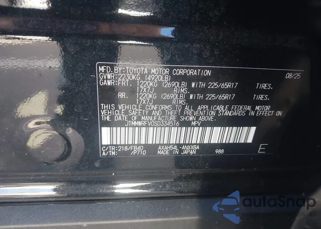 JTMMWRFV0SD334516: 43947509