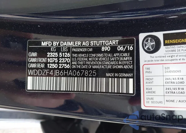 WDDZF4JB6HA067825: 43947516