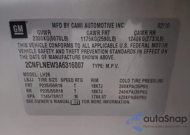 2CNFLNEW3A6316007: 43947546