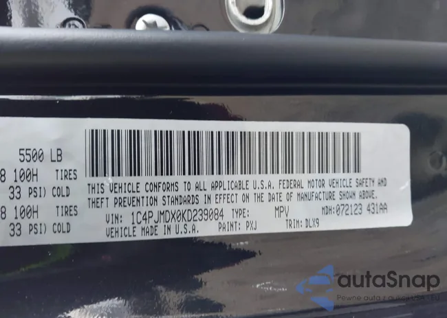 1C4PJMDX0KD239084: 43947730