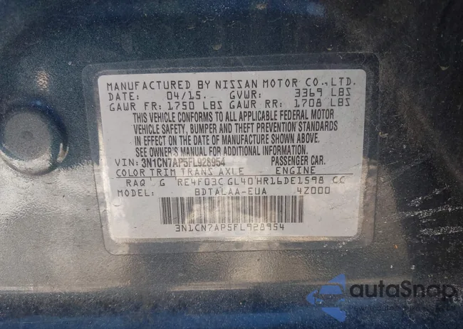 3N1CN7AP5FL928954: 43947748