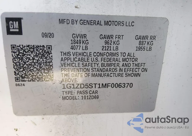 1G1ZD5ST1MF006370: 43947753