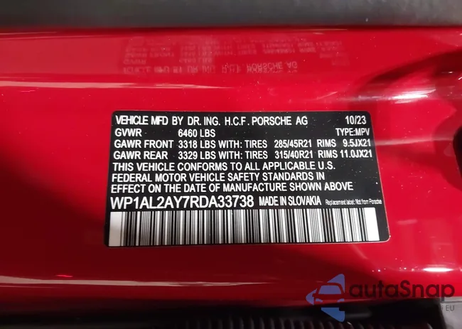 WP1AL2AY7RDA33738: 43948842