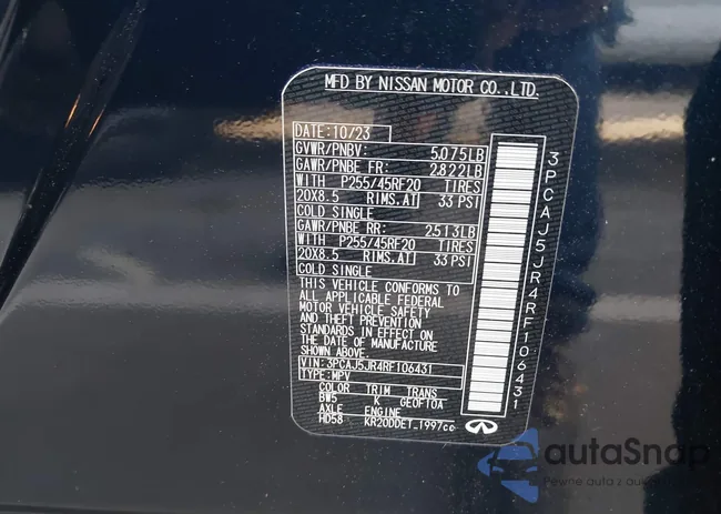 3PCAJ5JR4RF106431: 43948847