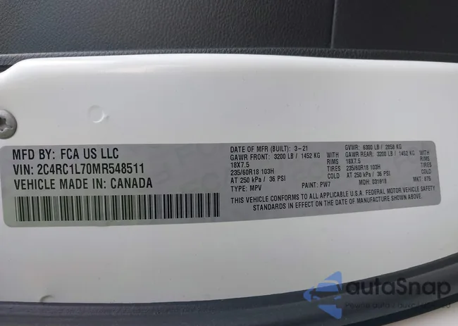 2C4RC1L70MR548511: 43948868