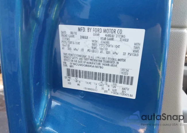 1FMCU9DG8BKA18780: 43948928