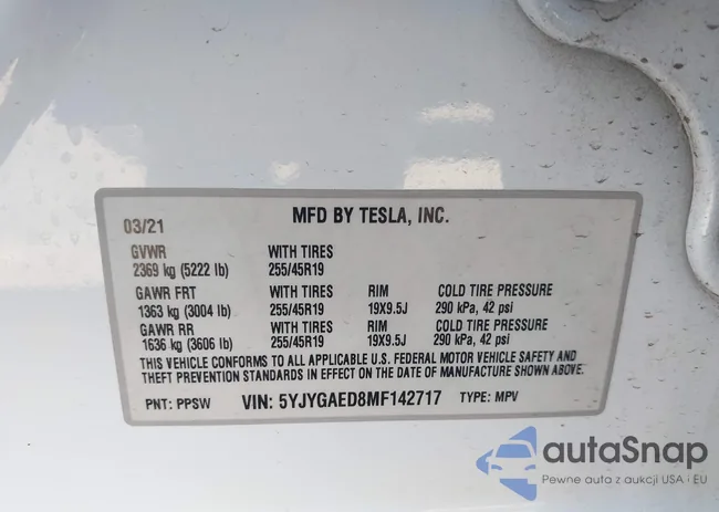 5YJYGAED8MF142717: 43948994