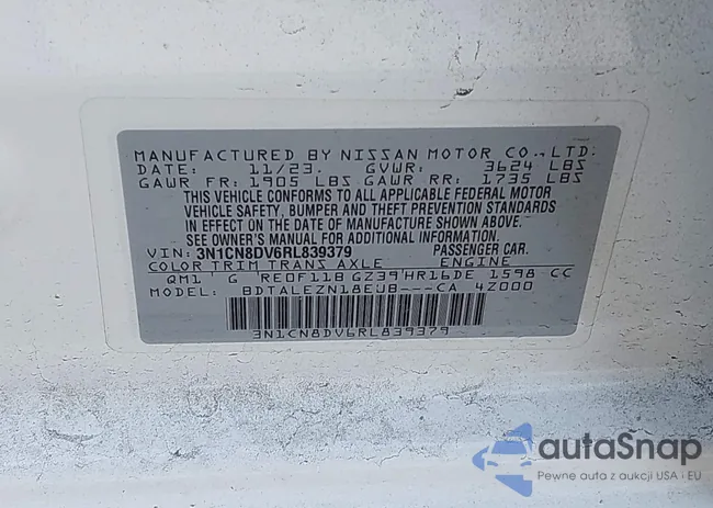 3N1CN8DV6RL839379: 43949057