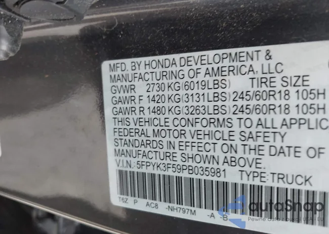 5FPYK3F59PB035981: 43949277