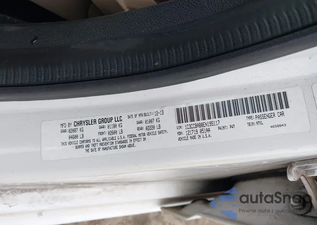 1C3CCBAB8EN195117: 43949333