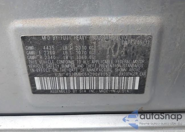 4S3BMBC6XD3048053: 43948453