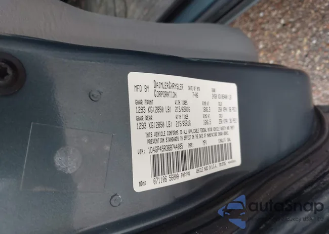 1D4GP45R36B744085: 43948463