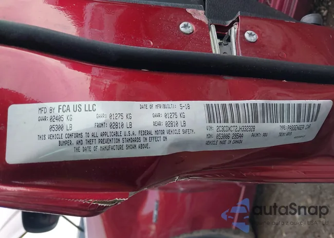 2C3CDXCT2JH332328: 43948488