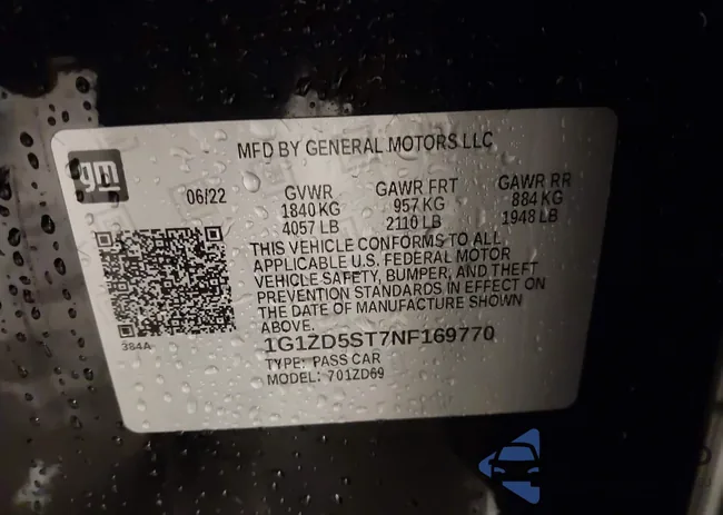 1G1ZD5ST7NF169770: 43948632