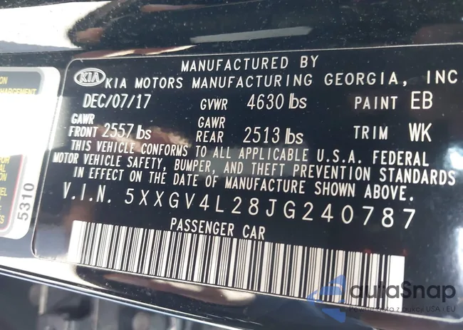 5XXGV4L28JG240787: 43949845