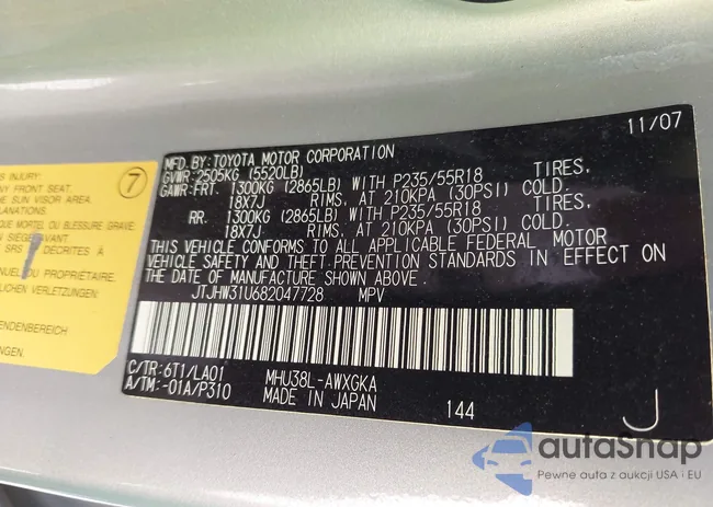 JTJHW31U682047728: 43949963