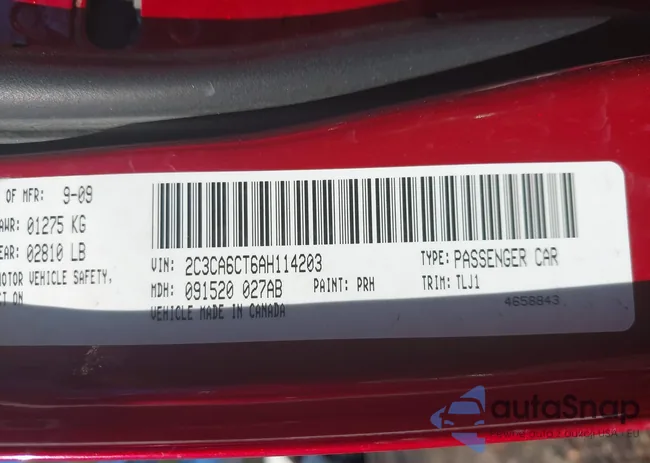 2C3CA6CT6AH114203: 43949970