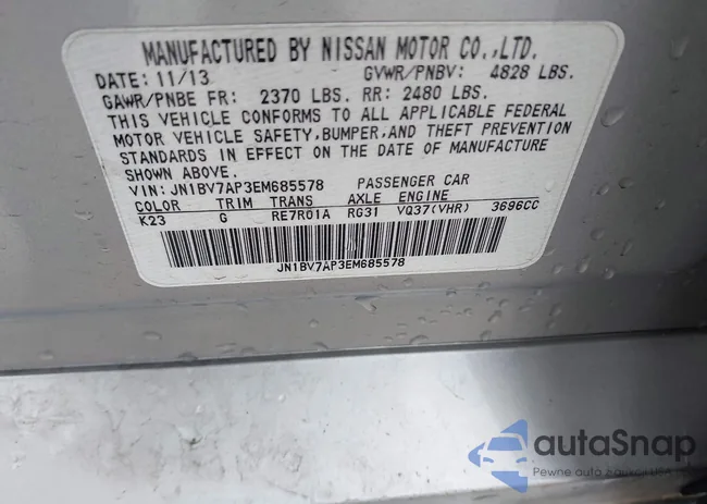 JN1BV7AP3EM685578: 43950186