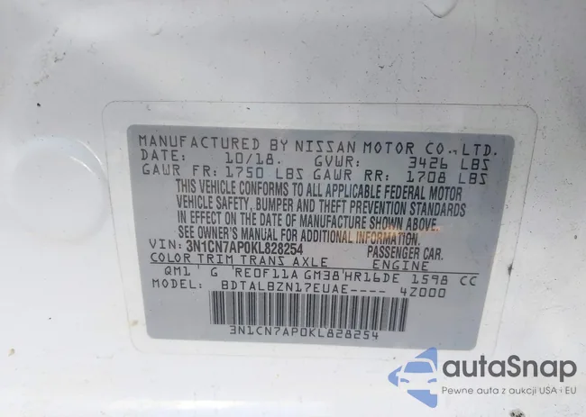 3N1CN7AP0KL828254: 43950260