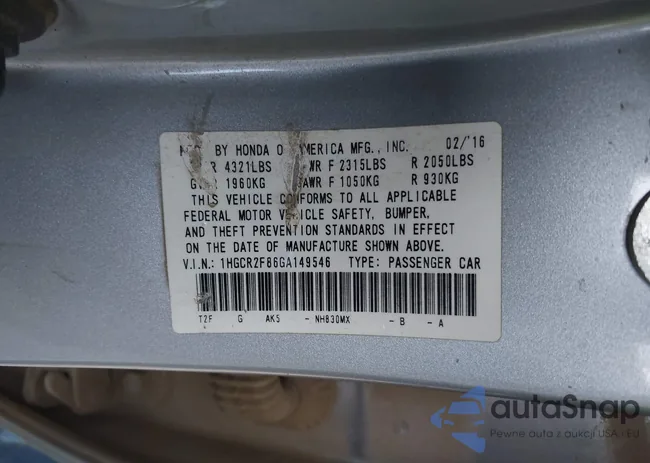 1HGCR2F86GA149546: 43949408