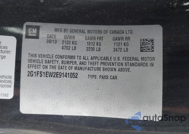 2G1FS1EW2E9141052: 43949502