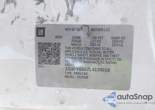 1G1FY6S07L4135016: 43949544