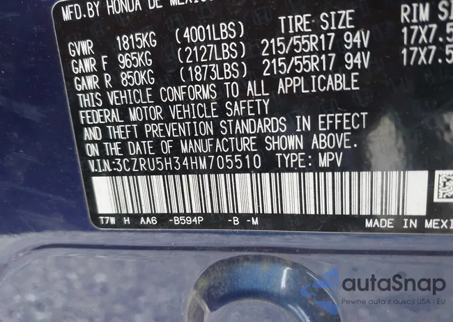 3CZRU5H34HM705510: 43949604