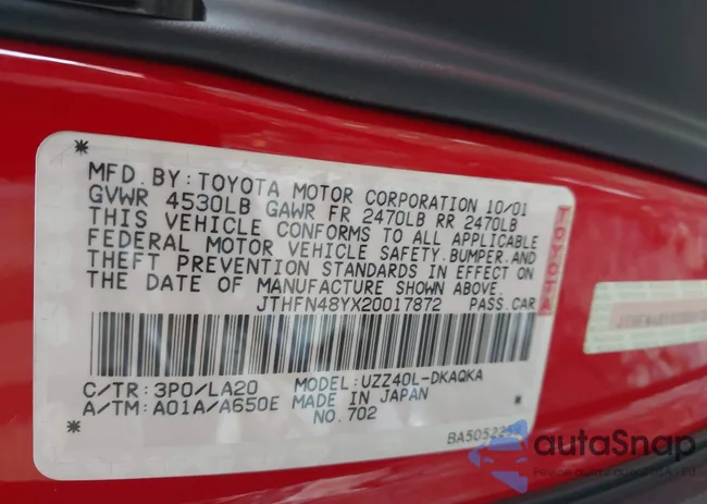 JTHFN48YX20017872: 43949621