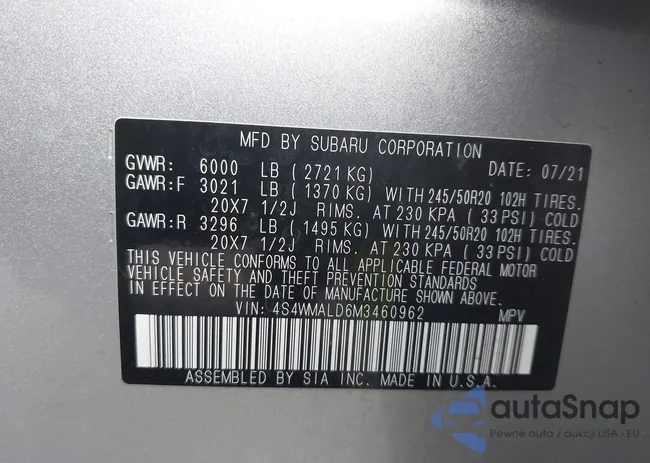 4S4WMALD6M3460962: 43951074