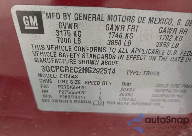 3GCPCREC2HG292514: 43951109