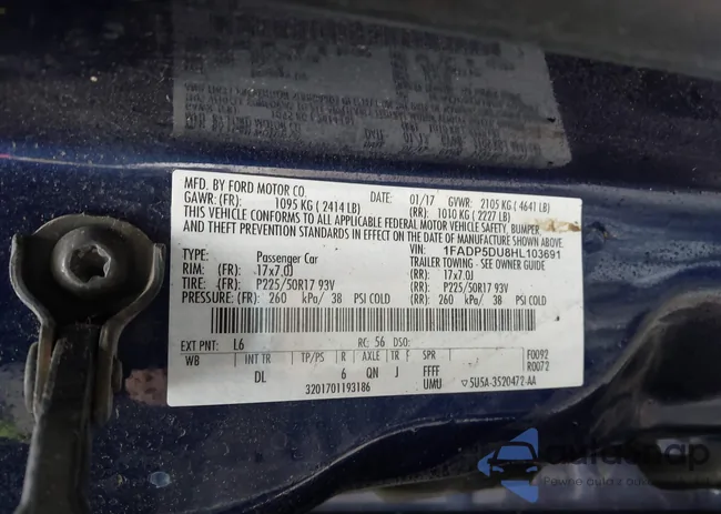 1FADP5DU8HL103691: 43951157