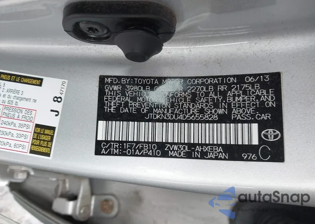 JTDKN3DU4D5655828: 43950598