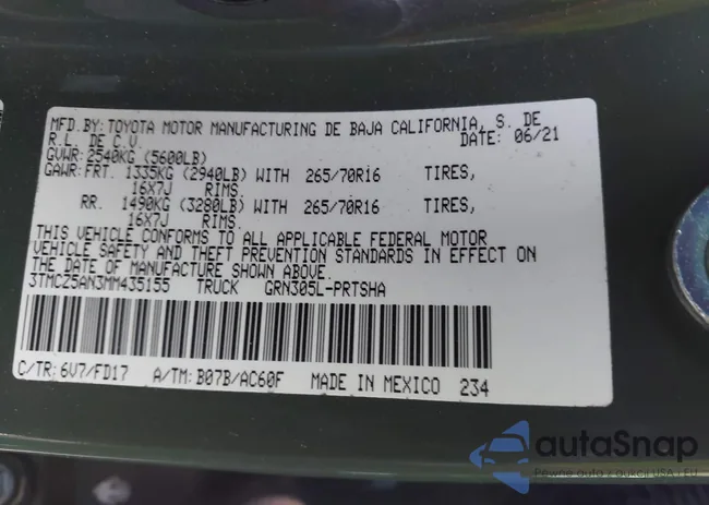 3TMCZ5AN3MM435155: 43950728